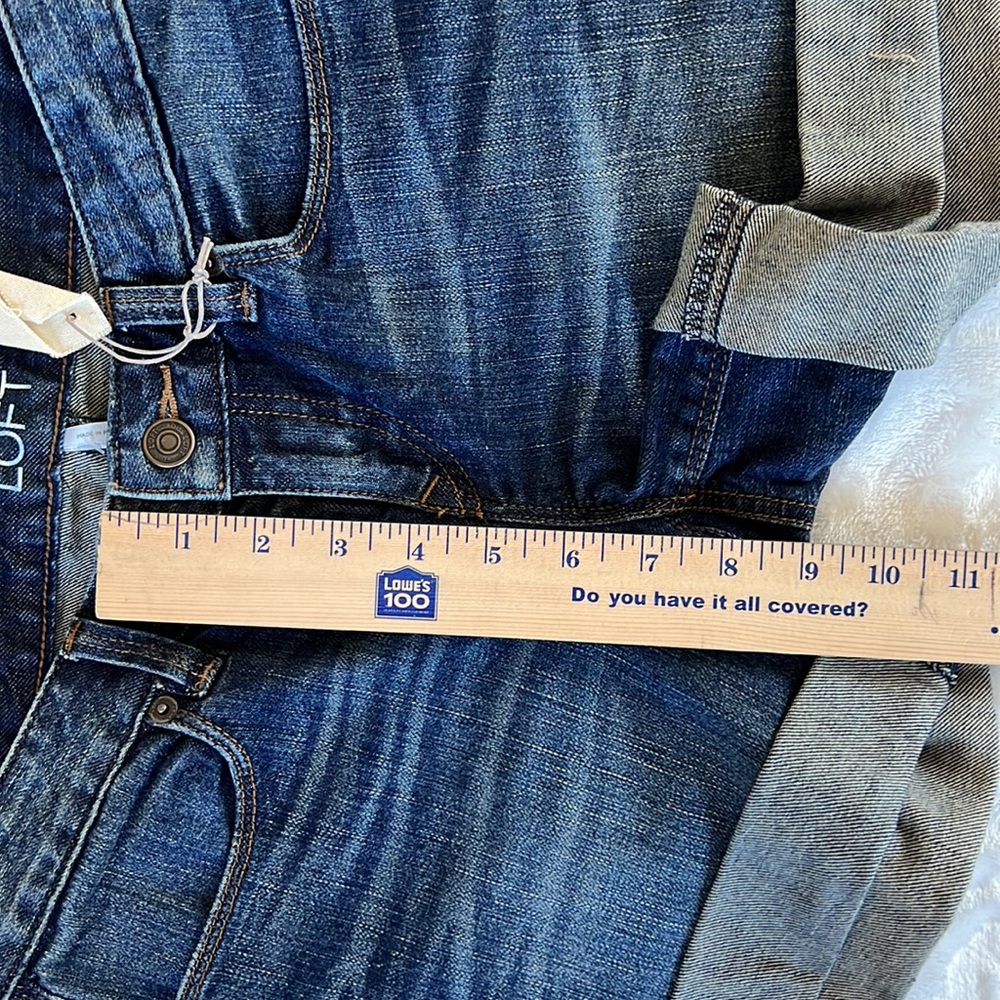 LOFT ROLLUP DENIM SHORTS - Picture 11 of 16